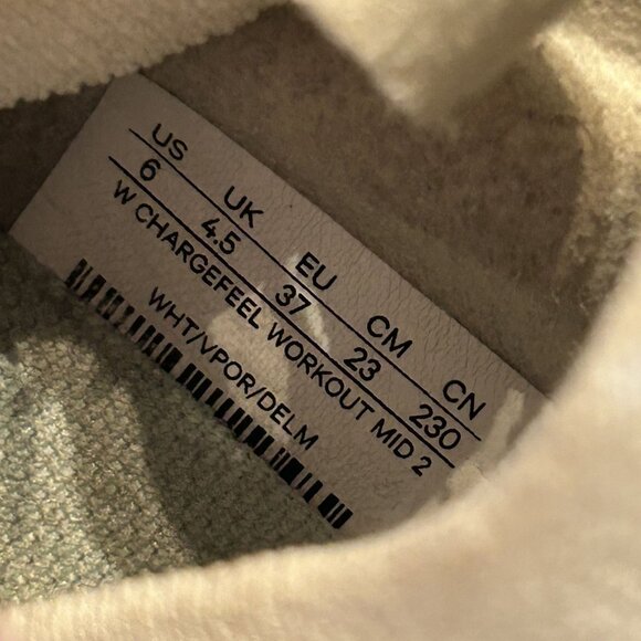 Lululemon Size 6 Chargefeel Workout Shoes Mid 2 Sneakers White Mesh - Picture 5 of 8